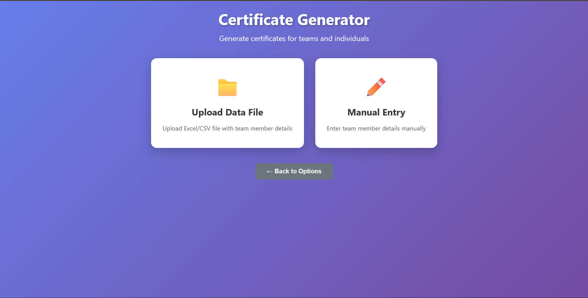Certificate Generator — web tool using Flask, JavaScript for automated certificate creation